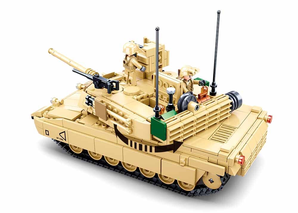 M1A2 SEP V2 Abrams brick tank model - Sluban M38-B0892 - 781 bricks - Image 3