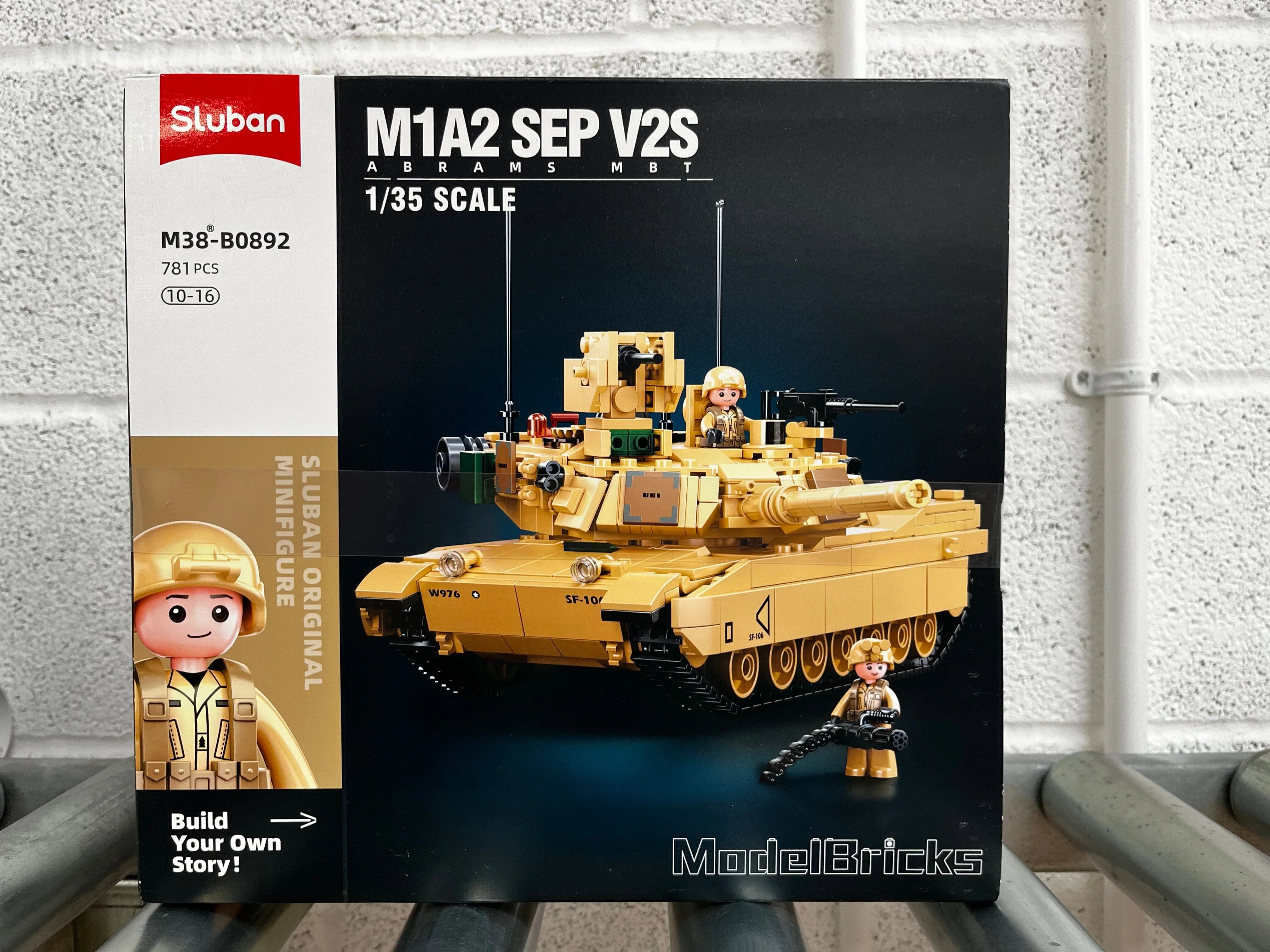 M1A2 SEP V2 Abrams brick tank model - Sluban M38-B0892 - 781 bricks - Image 5