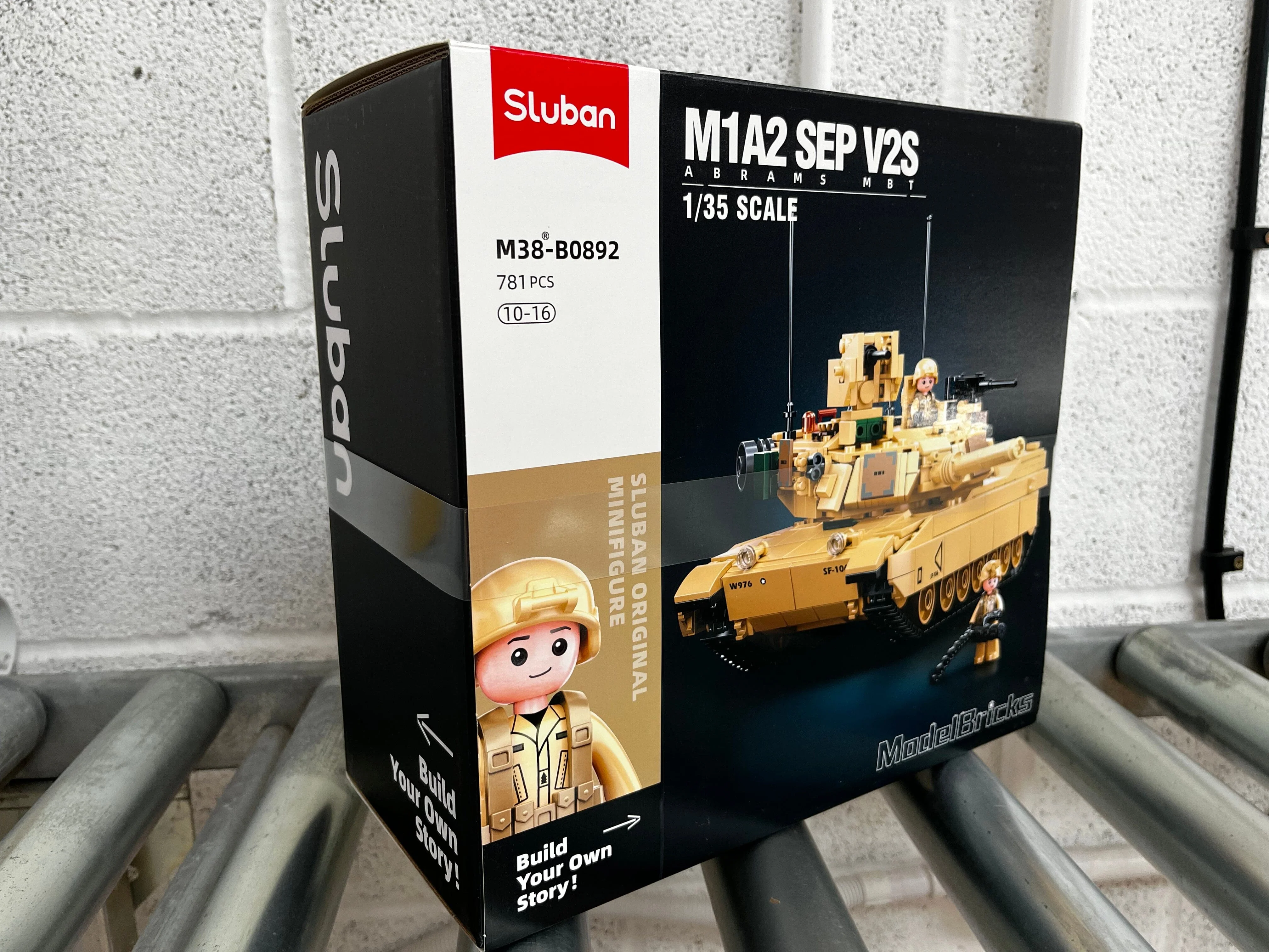 M1A2 SEP V2 Abrams brick tank model - Sluban M38-B0892 - 781 bricks - Image 6