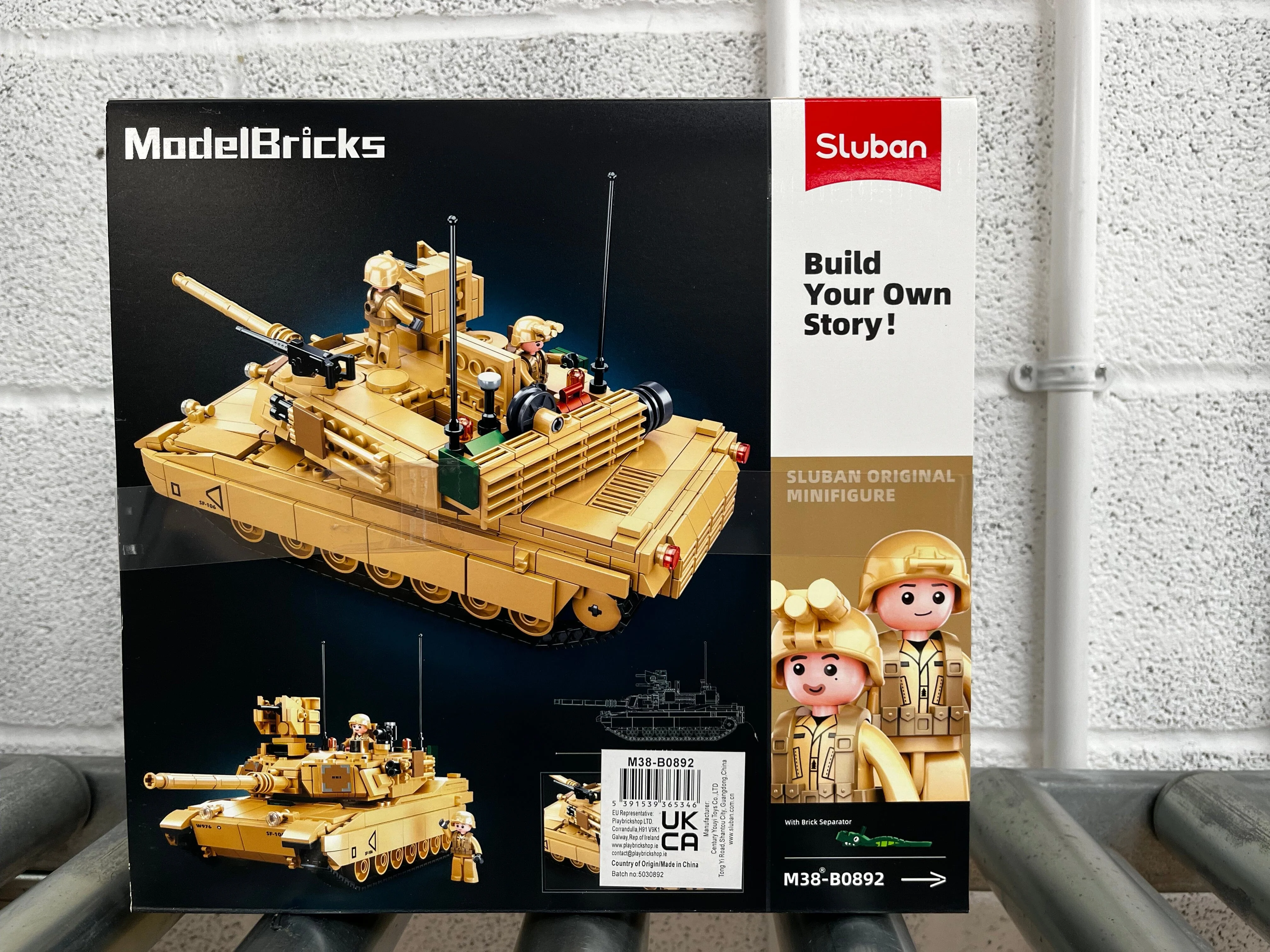 M1A2 SEP V2 Abrams brick tank model - Sluban M38-B0892 - 781 bricks - Image 7