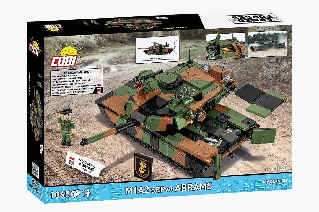 M1A2 SEPv3 Abrams brick tank model - COBI 2633 - 1065 bricks - Image 2