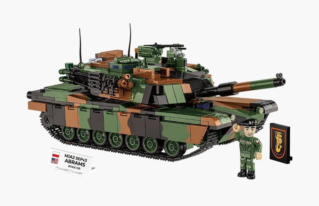 M1A2 SEPv3 Abrams brick tank model - COBI 2633 - 1065 bricks - Image 3