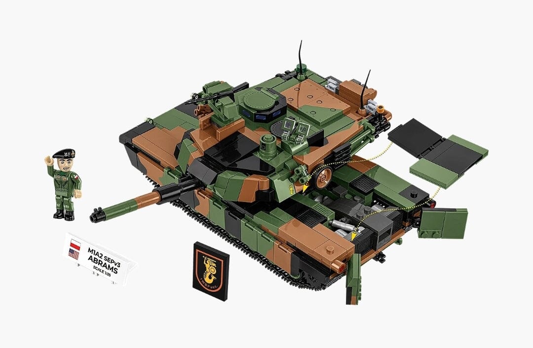 M1A2 SEPv3 Abrams brick tank model - COBI 2633 - 1065 bricks - Image 4