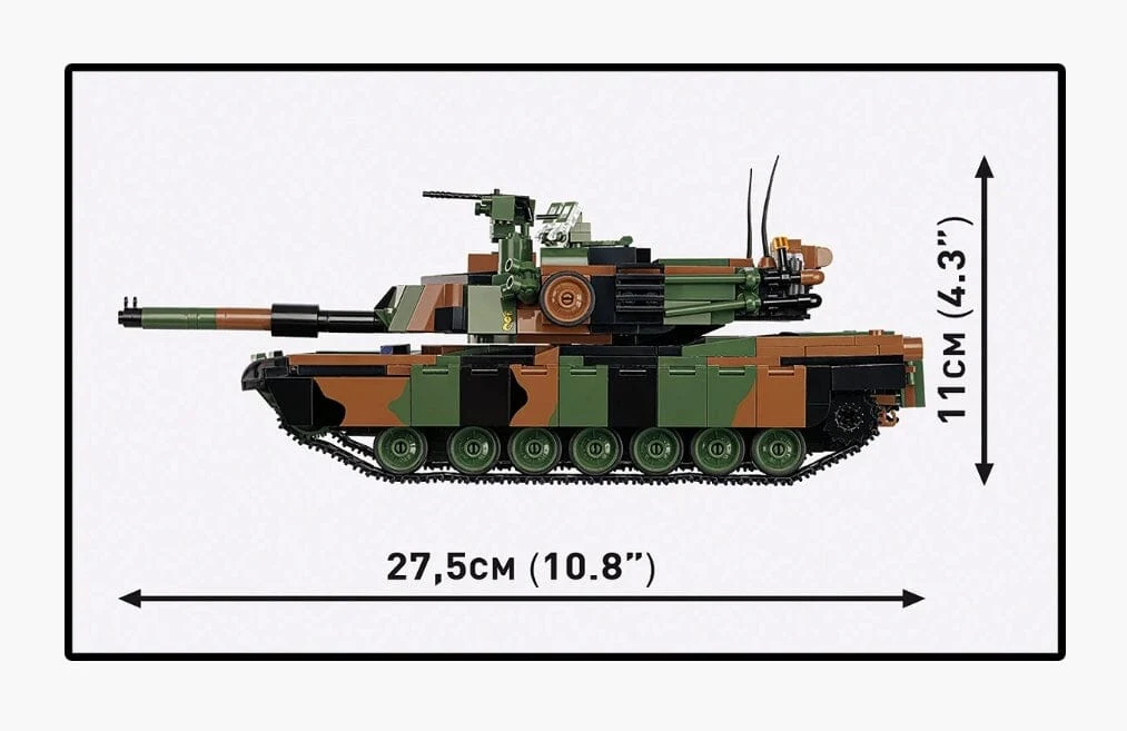 M1A2 SEPv3 Abrams brick tank model - COBI 2633 - 1065 bricks - Image 5