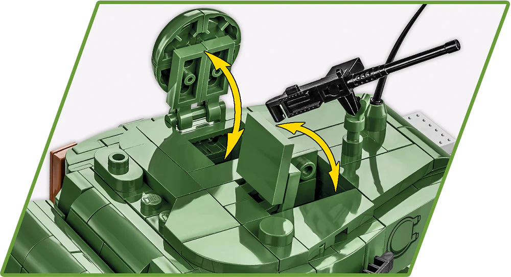 M26 Pershing (T26E3) brick tank model - COBI 2564 - 904 bricks - Image 6