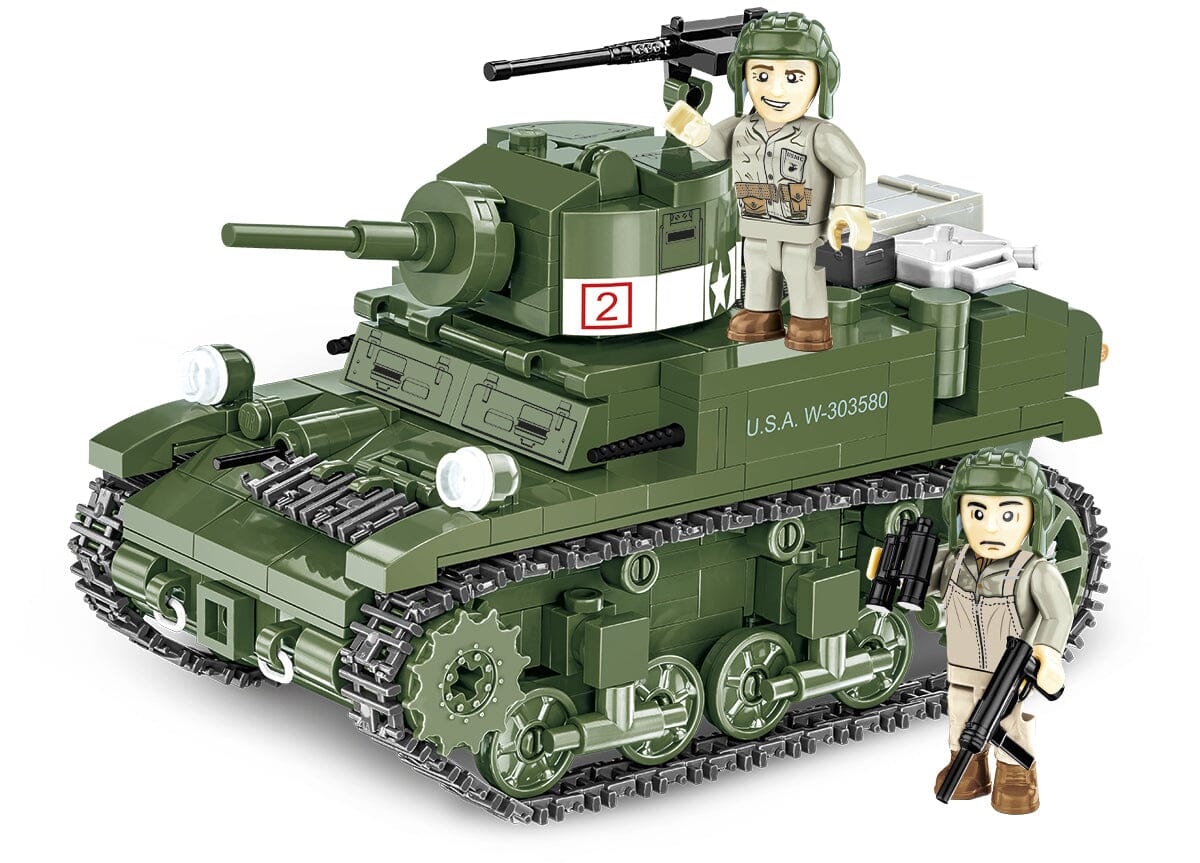 M3 Stuart brick tank model - COBI 3129 - 511 bricks