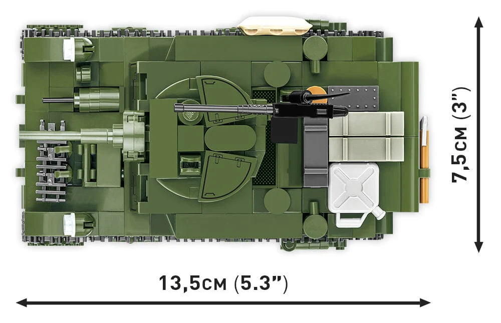 M3 Stuart brick tank model - COBI 3129 - 511 bricks - Image 3