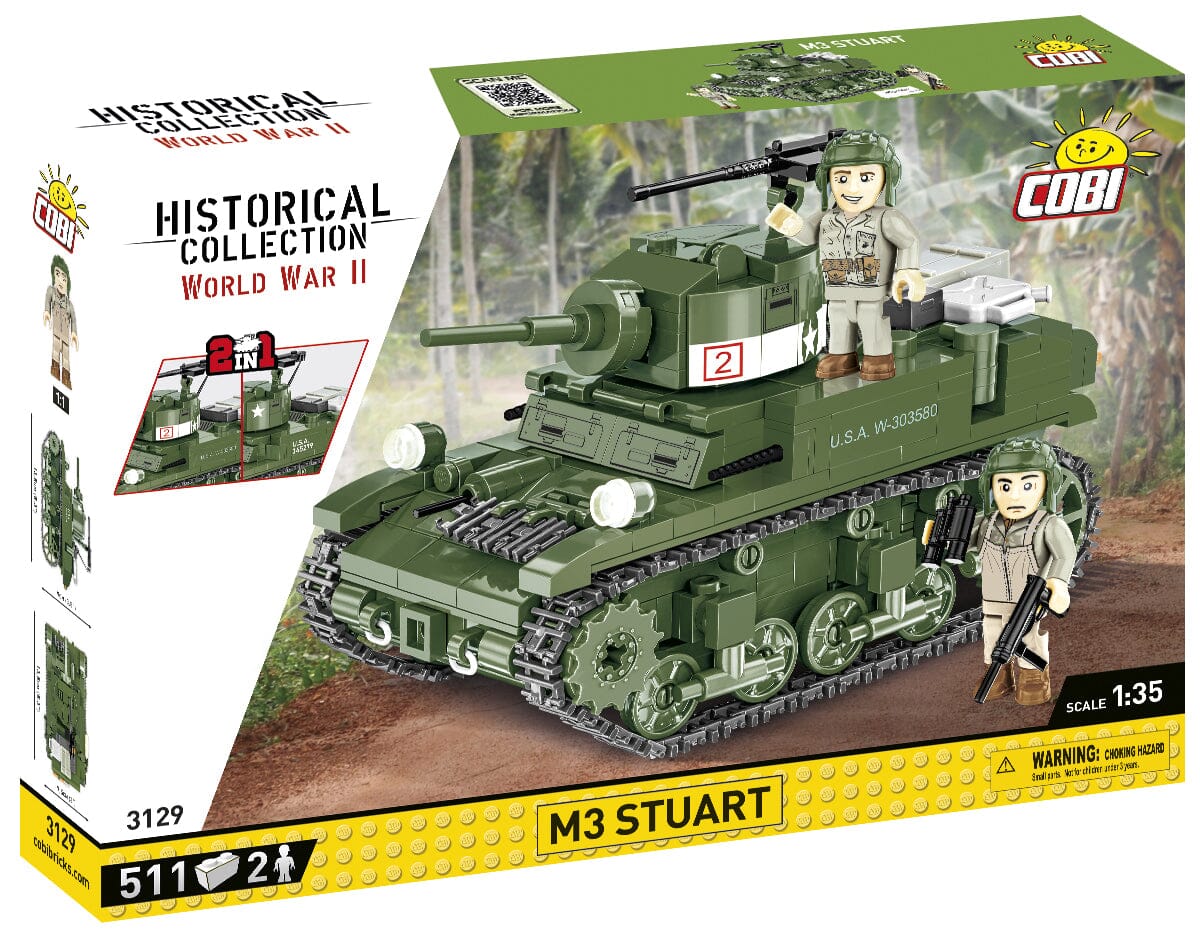 M3 Stuart brick tank model - COBI 3129 - 511 bricks - Image 7