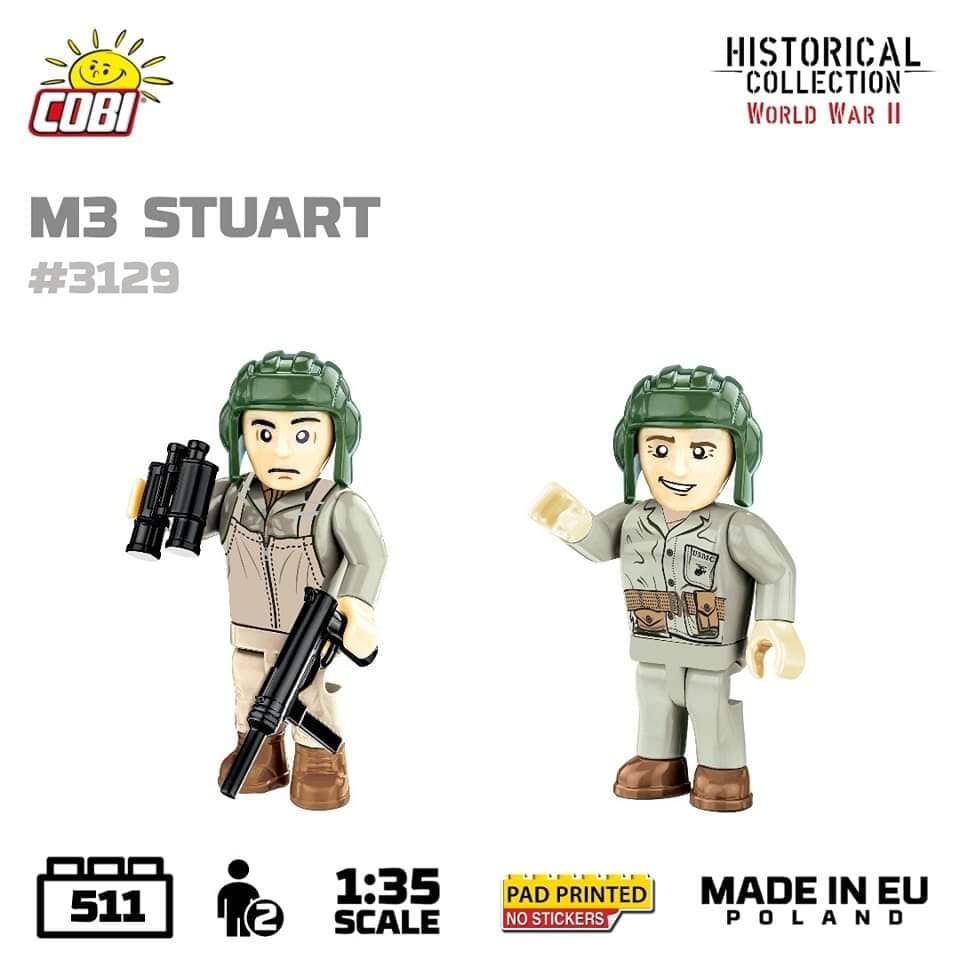 M3 Stuart brick tank model - COBI 3129 - 511 bricks - Image 9