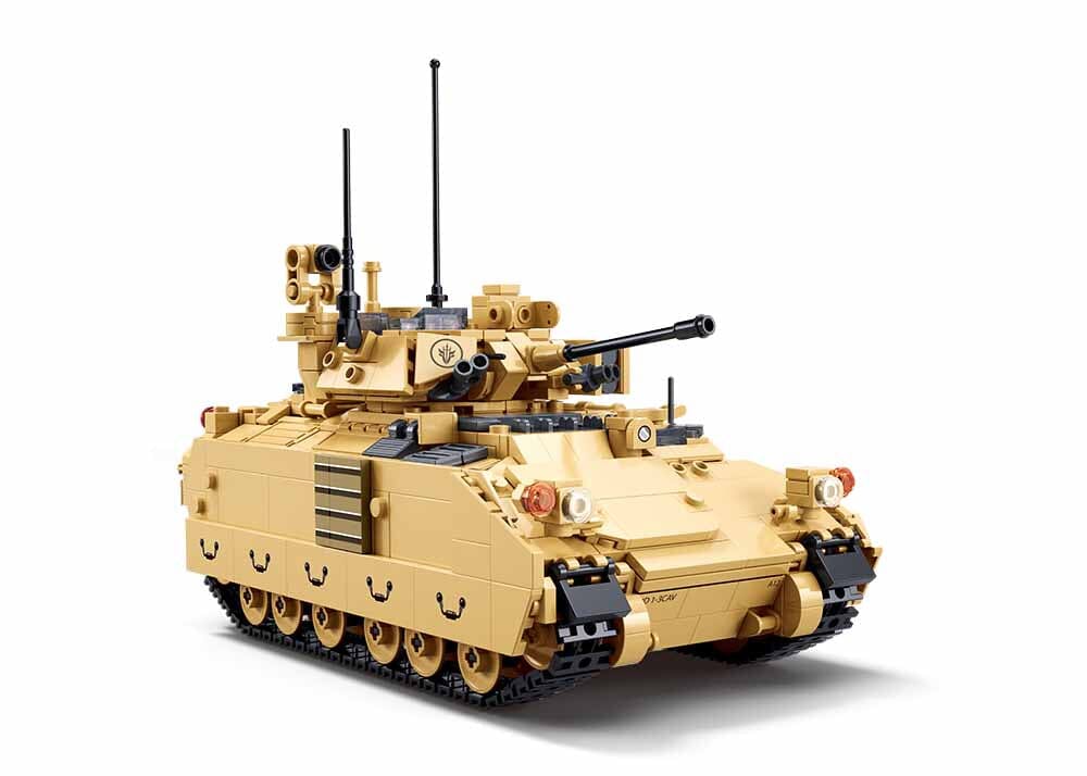 M3A3S Bradley brick tank model - Sluban M38-B1363 - 905 bricks - Image 4