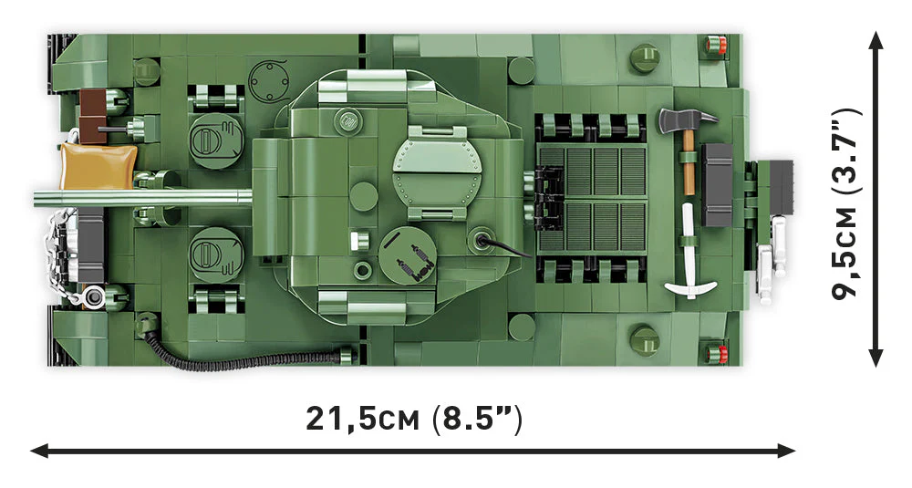 M4A3 Sherman tank brick model - COBI 2570 - 852 bricks - Image 6