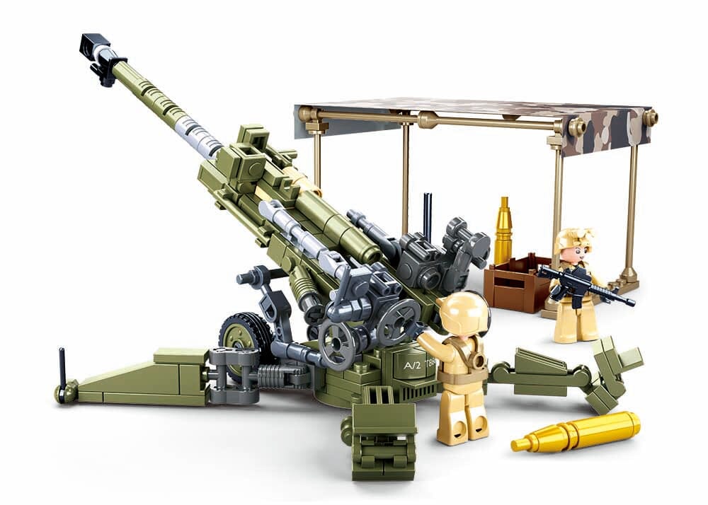 M777 Howitzer brick model - Sluban M38-B0890 - 258 bricks