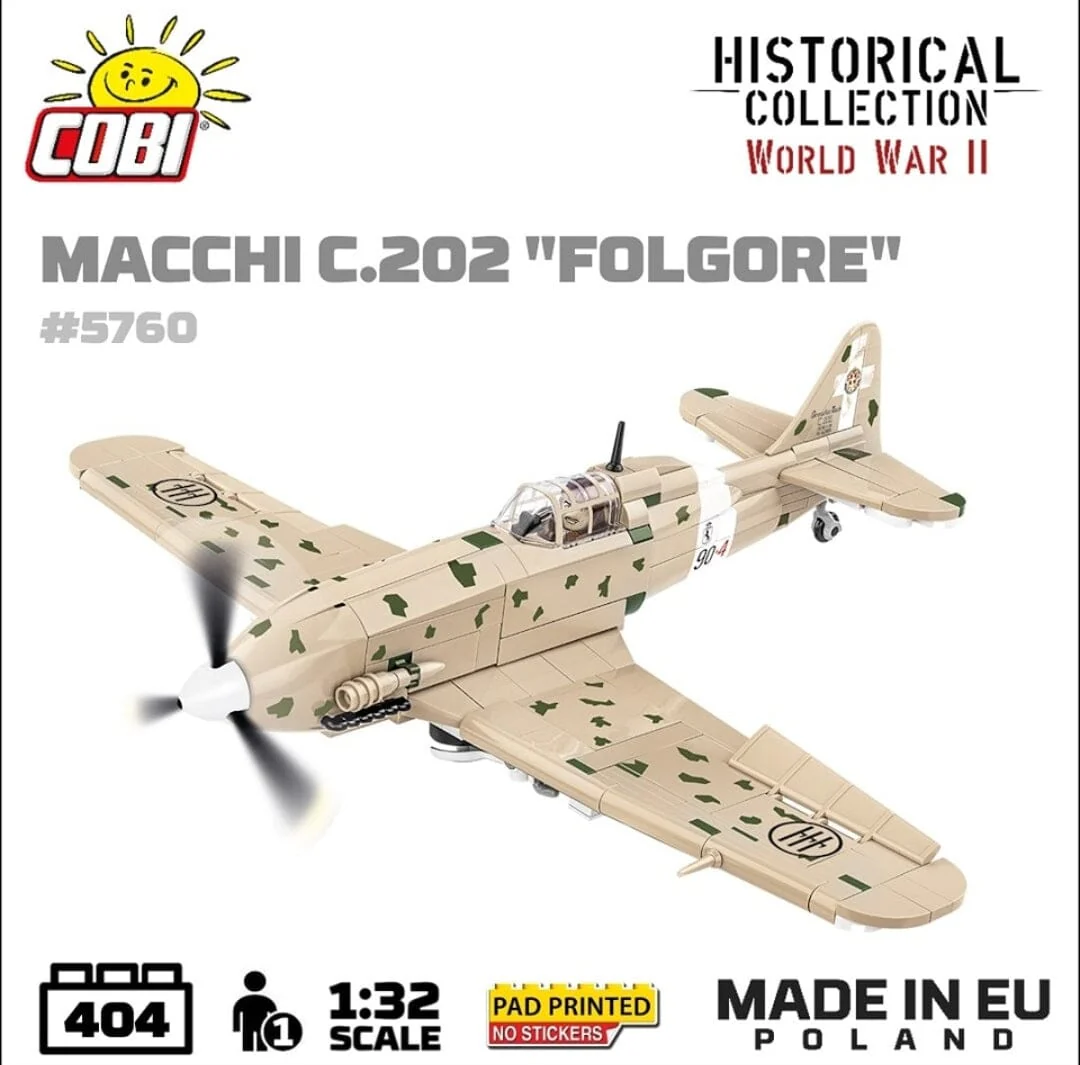 Macchi C. 202 Folgore brick plane model - COBI 5760 - 405 bricks - Image 7