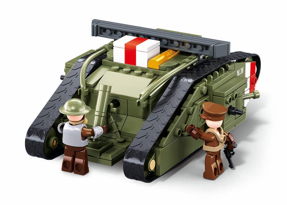 Mark V brick tank model - Sluban M38-B1296 - 516 bricks - Image 3