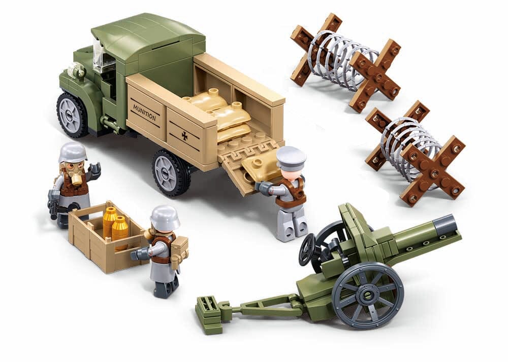 Mark V brick tank model - Sluban M38-B1296 - 516 bricks - Image 4
