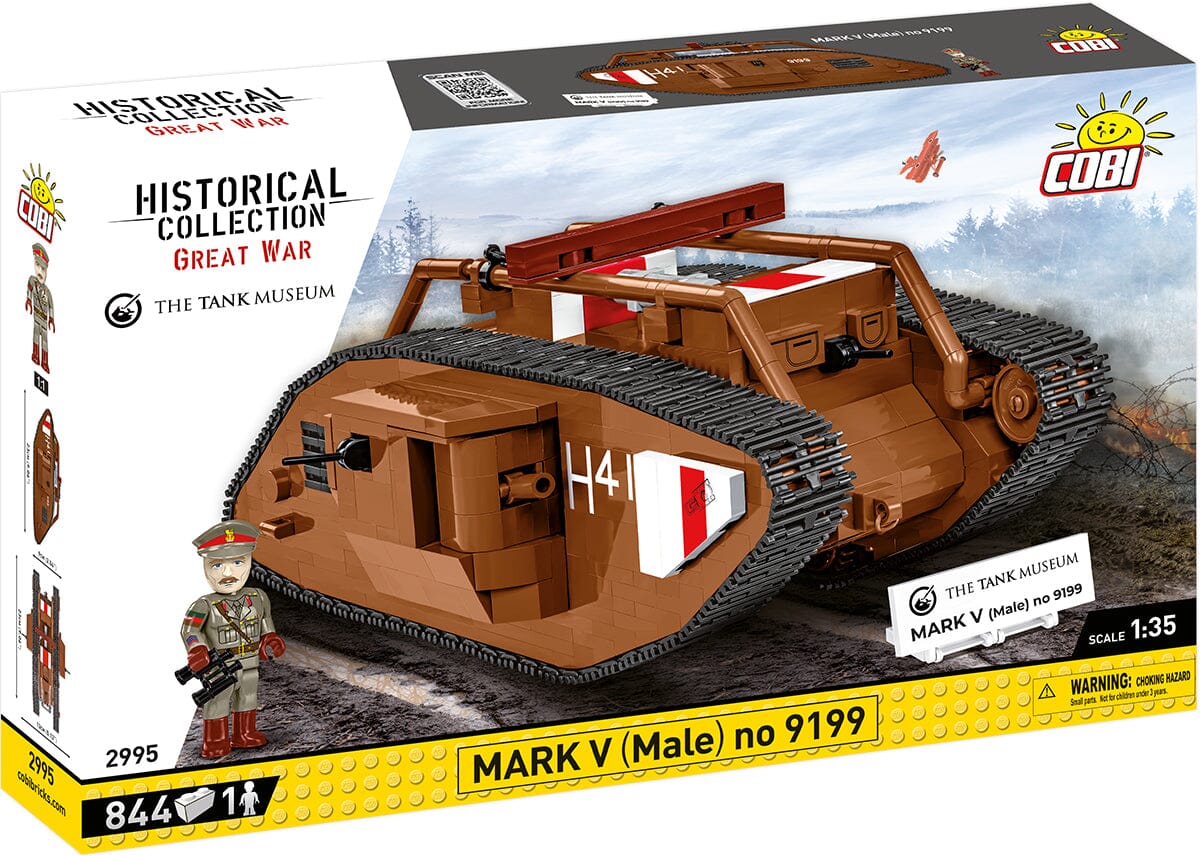Mark V (Male) no. 9199 WWI brick model - COBI 2995 - 844 bricks - Image 5