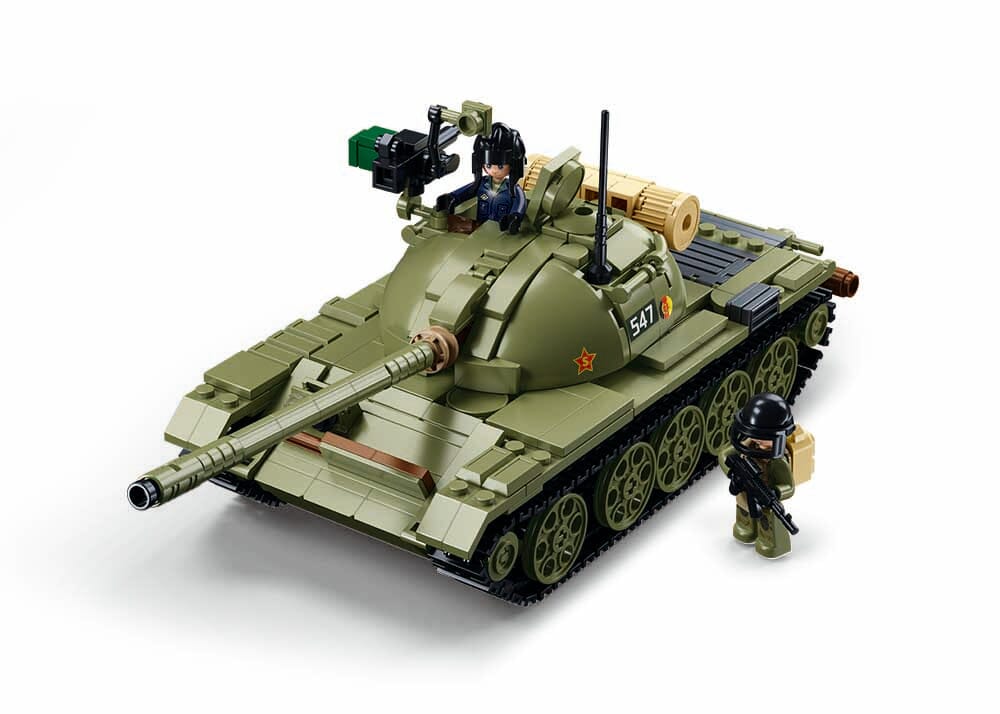 T-54S (3 into 1) brick tank model - Sluban M38-B1135 - 604 bricks