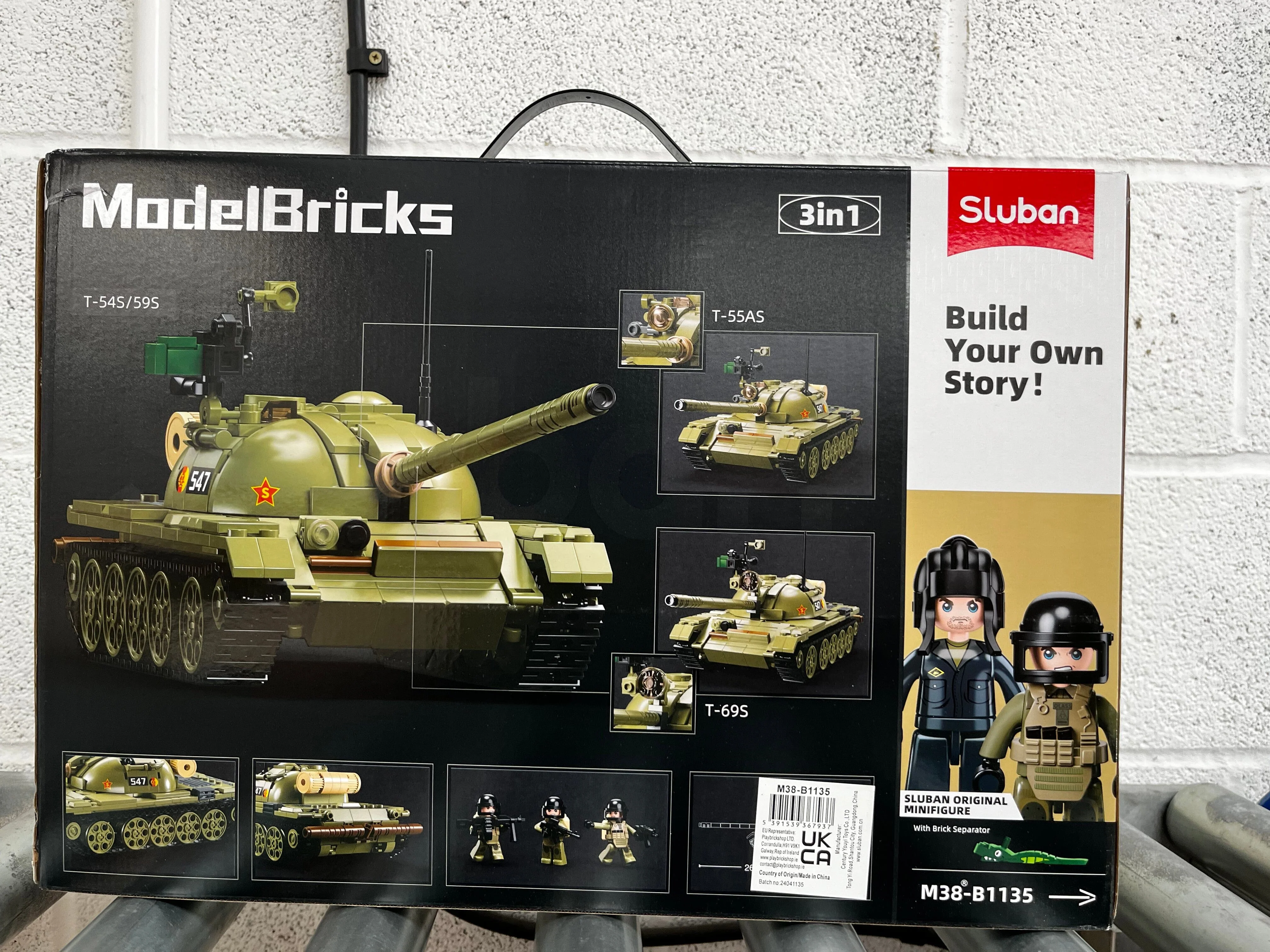 T-54S (3 into 1) brick tank model - Sluban M38-B1135 - 604 bricks - Image 6