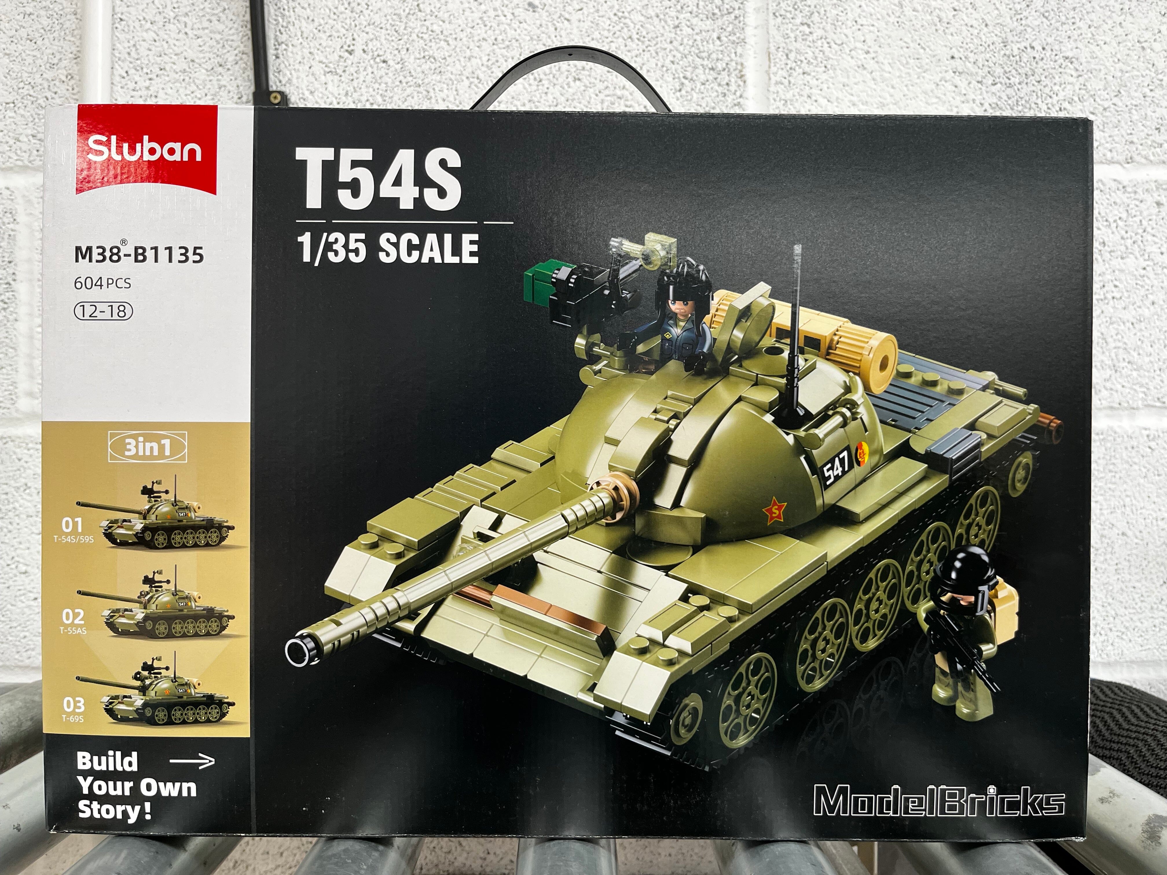 T-54S (3 into 1) brick tank model - Sluban M38-B1135 - 604 bricks - Image 7