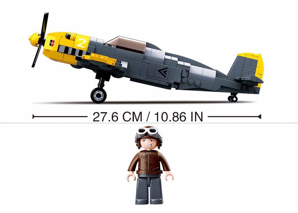 Messerschimitt BF 109 brick model plane - Sluban M38-B0692 - 289 bricks - Image 3