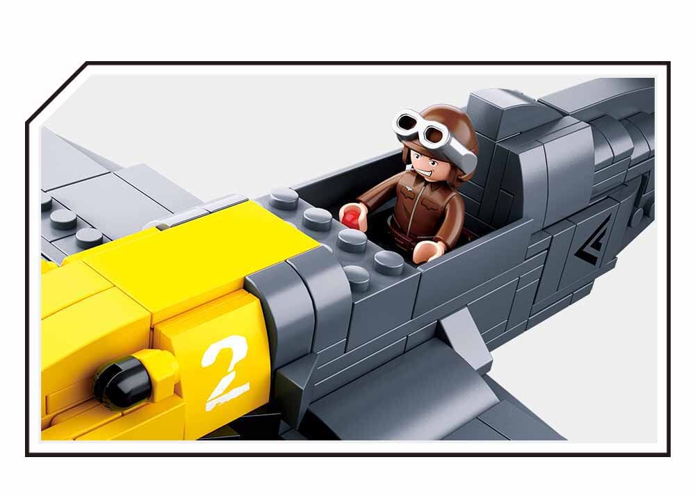 Messerschimitt BF 109 brick model plane - Sluban M38-B0692 - 289 bricks - Image 4
