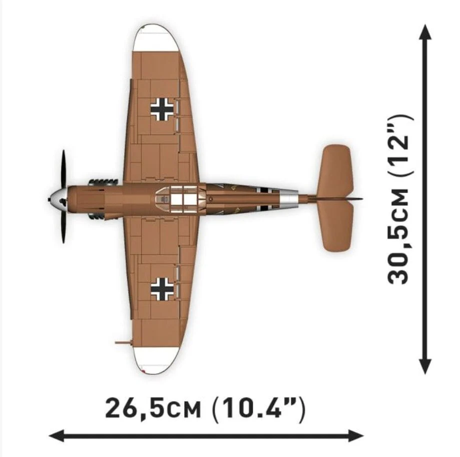 Messerschmitt BF 109 G brick model plane - COBI 5761 - 350 bricks - Image 10