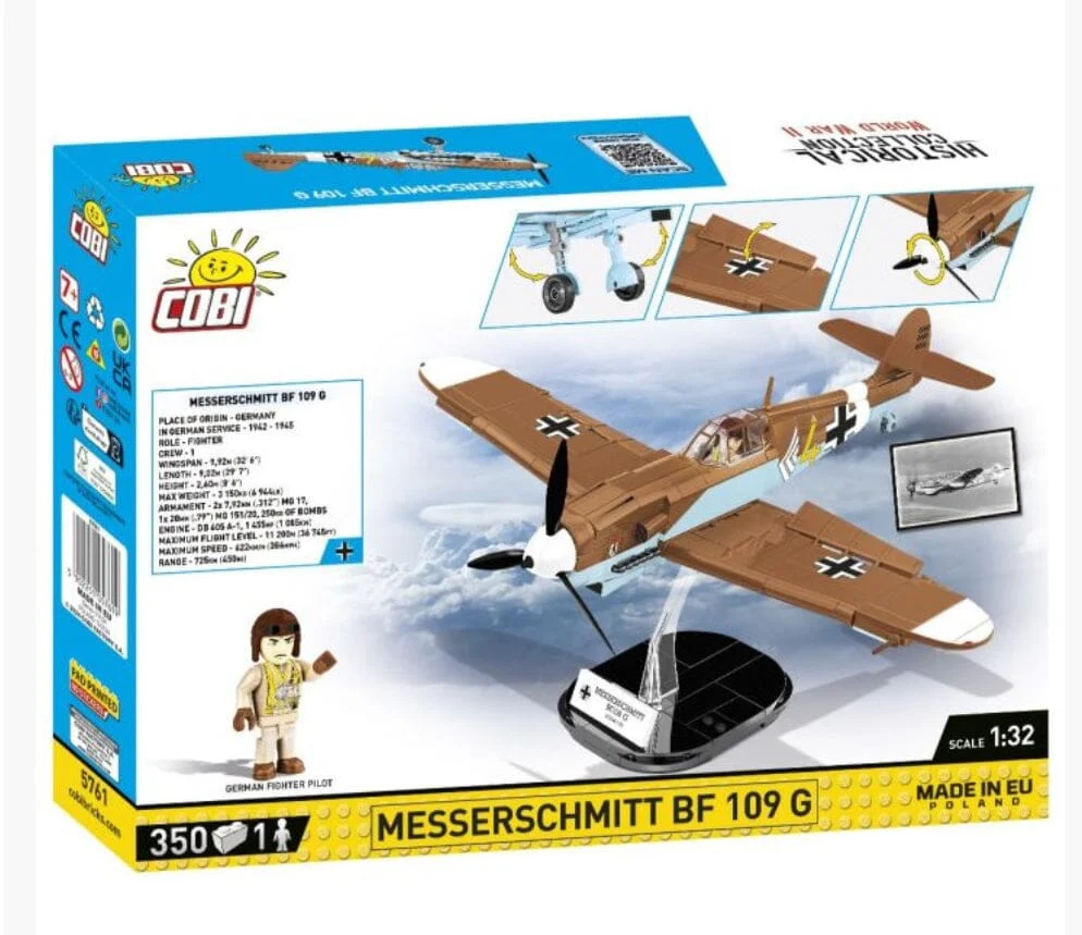 Messerschmitt BF 109 G brick model plane - COBI 5761 - 350 bricks - Image 4