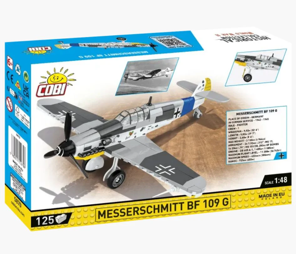 Messerschmitt BF 109 G brick plane model - COBI 5870 - 125 bricks - Image 3