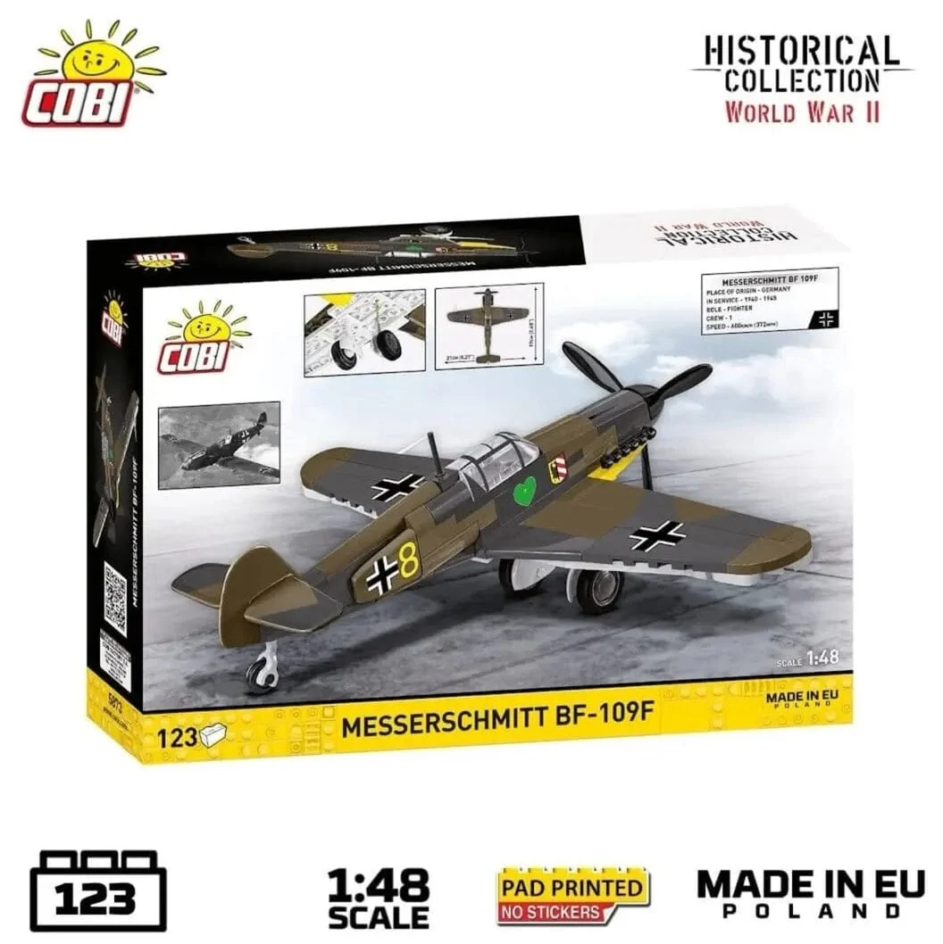 Messerschmitt BF-109F brick plane model - COBI 5873 - 123 bricks - Image 2