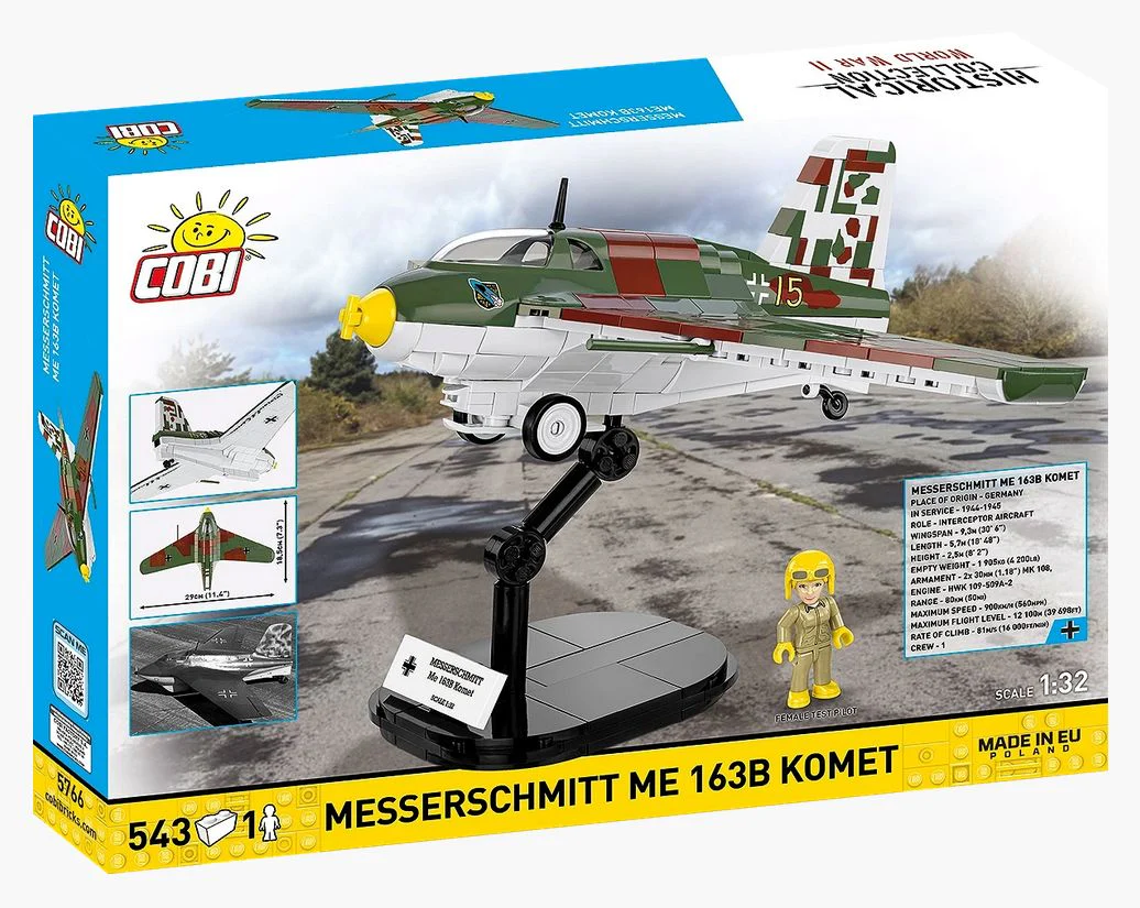 Messerschmitt Me 163B Komet brick plane model - COBI 5766 - 543 bricks - Image 3