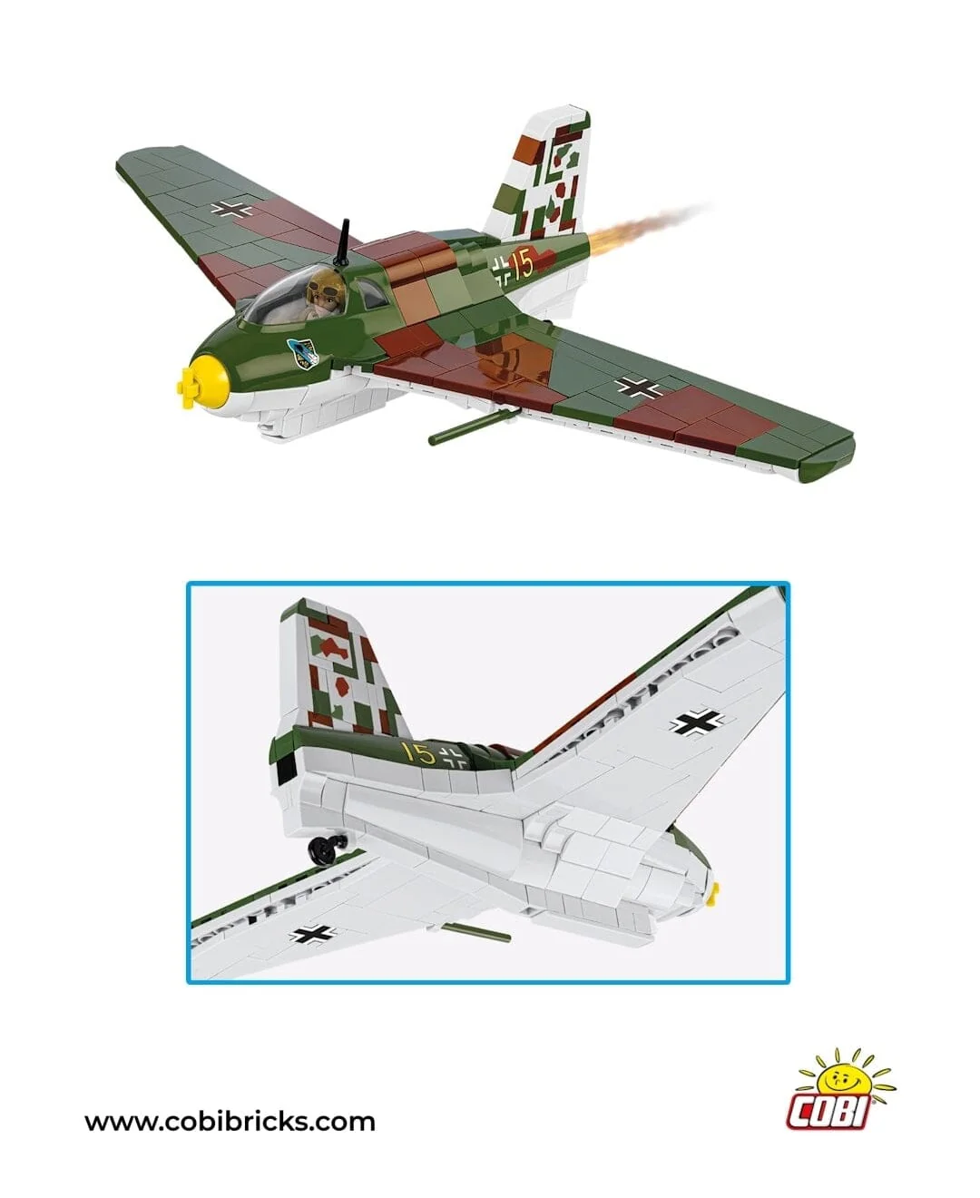 Messerschmitt Me 163B Komet brick plane model - COBI 5766 - 543 bricks - Image 8