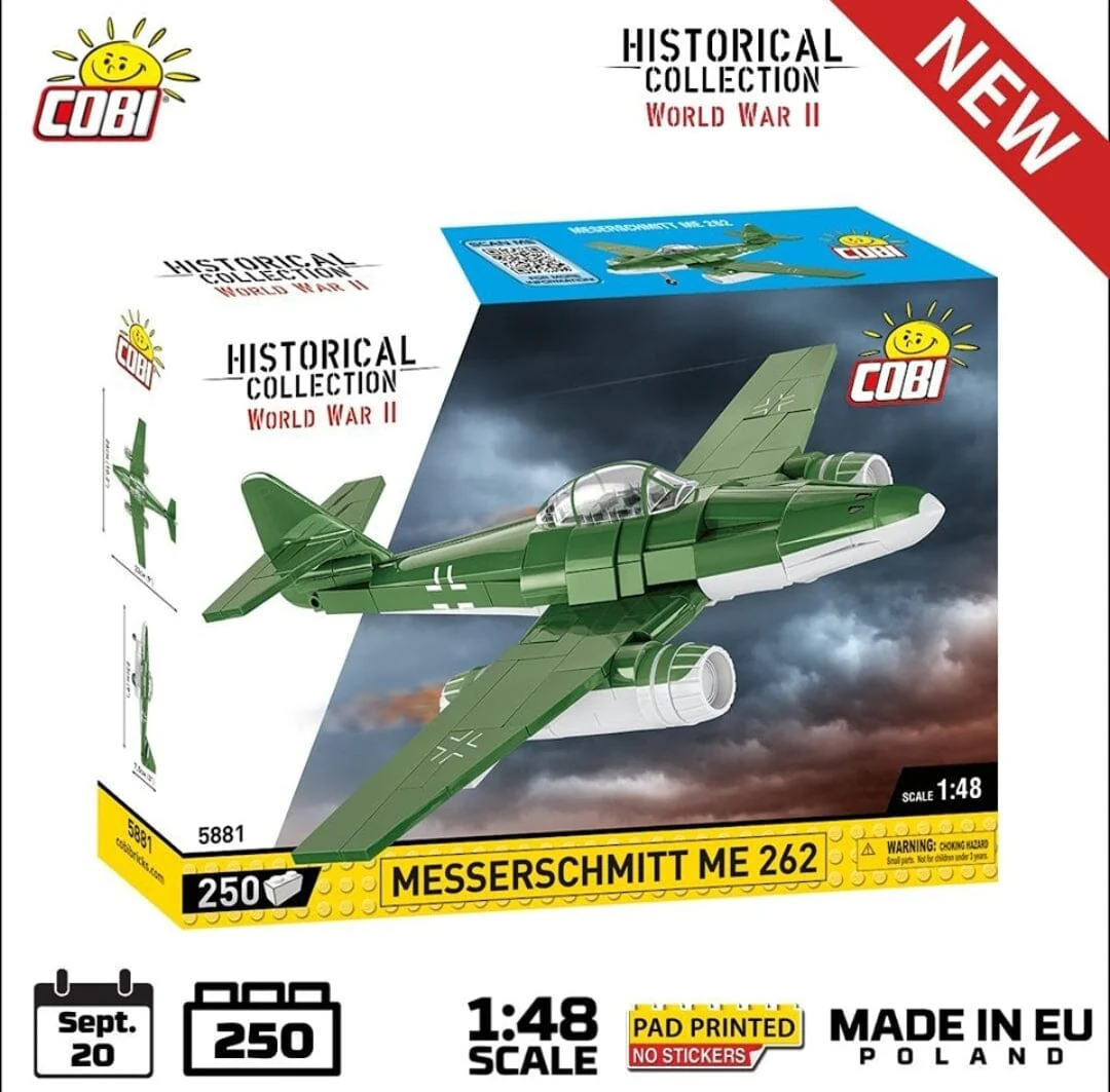 Messerschmitt ME 262 brick plane model - COBI 5881 - 250 bricks - Image 4