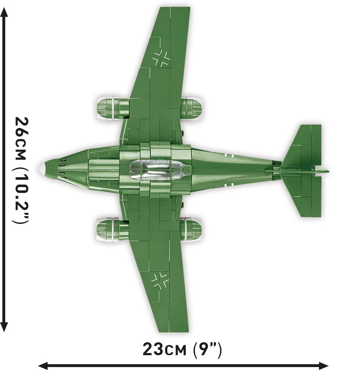 Messerschmitt ME 262 brick plane model - COBI 5881 - 250 bricks - Image 7