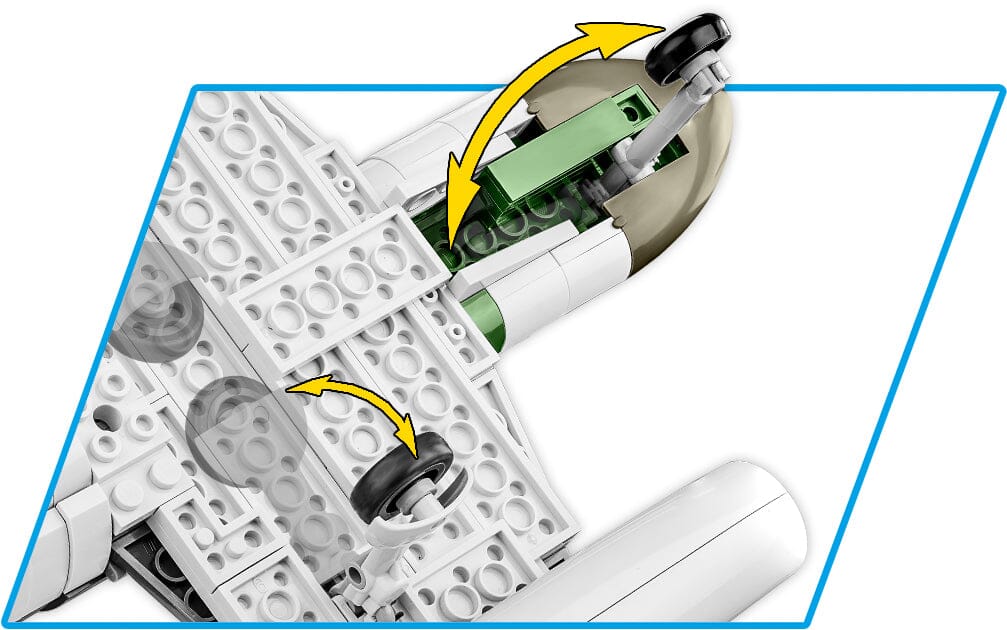 Messerschmit ME 262A 1A brick plane model - COBI 5721 - 390 bricks - Image 10