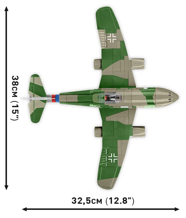 Messerschmit ME 262A 1A brick plane model - COBI 5721 - 390 bricks - Image 12