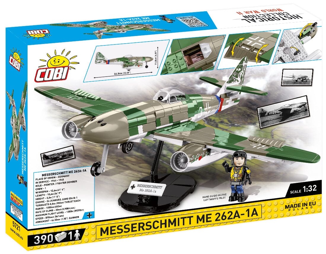 Messerschmit ME 262A 1A brick plane model - COBI 5721 - 390 bricks - Image 2