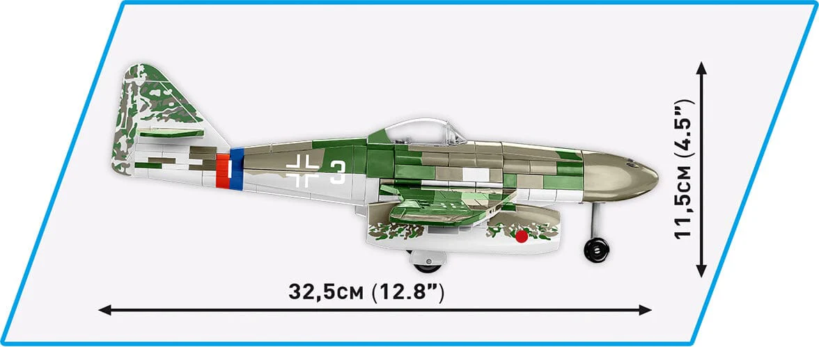 Messerschmit ME 262A 1A brick plane model - COBI 5721 - 390 bricks - Image 6