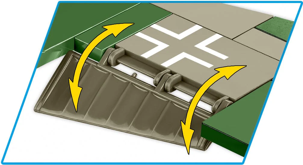 Messerschmit ME 262A 1A brick plane model - COBI 5721 - 390 bricks - Image 9