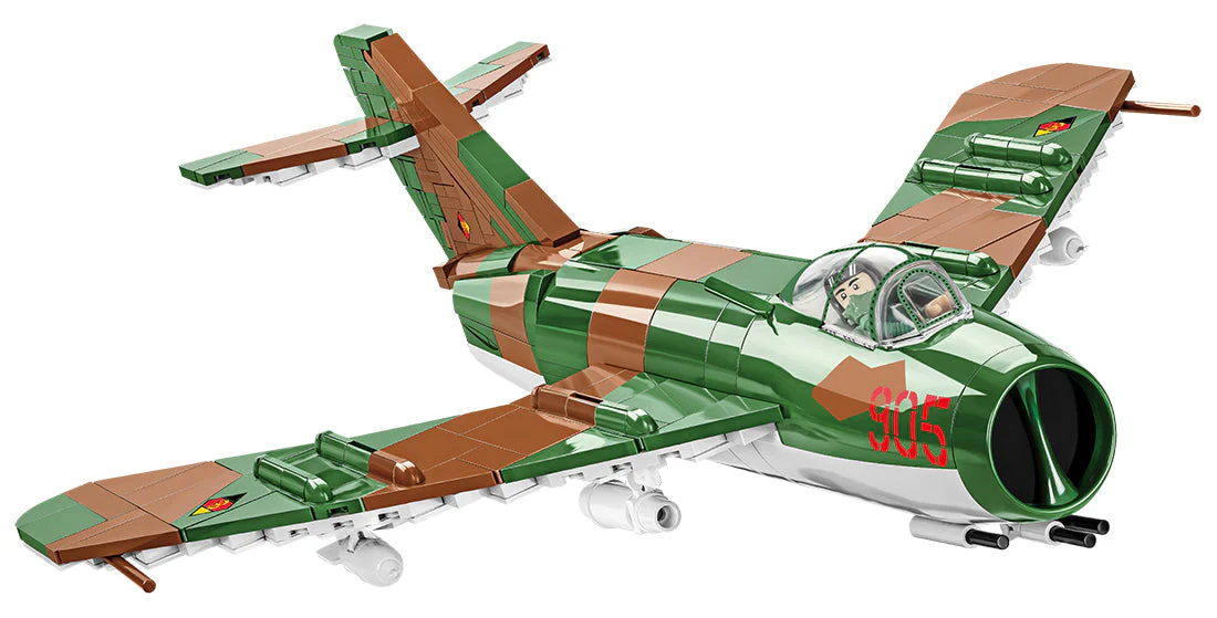 LIM 5 MIG-17F East German Cold War brick plane model - COBI 5825 - 575 bricks - Image 2
