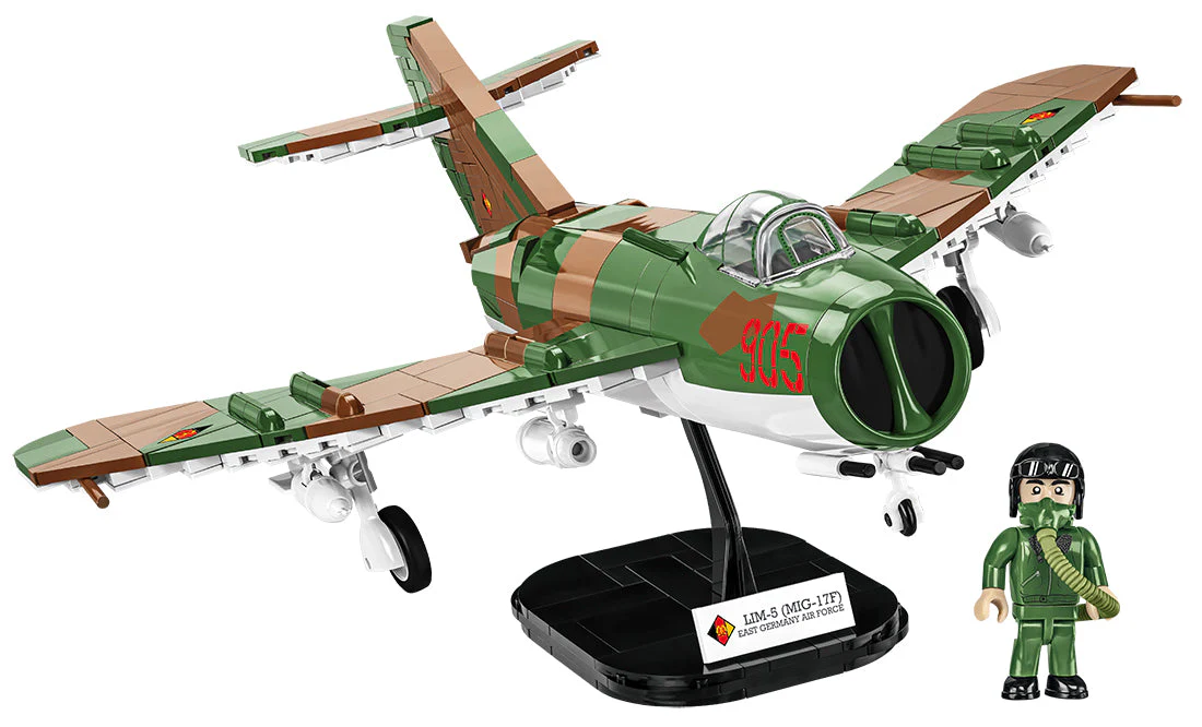 LIM 5 MIG-17F East German Cold War brick plane model - COBI 5825 - 575 bricks - Image 3