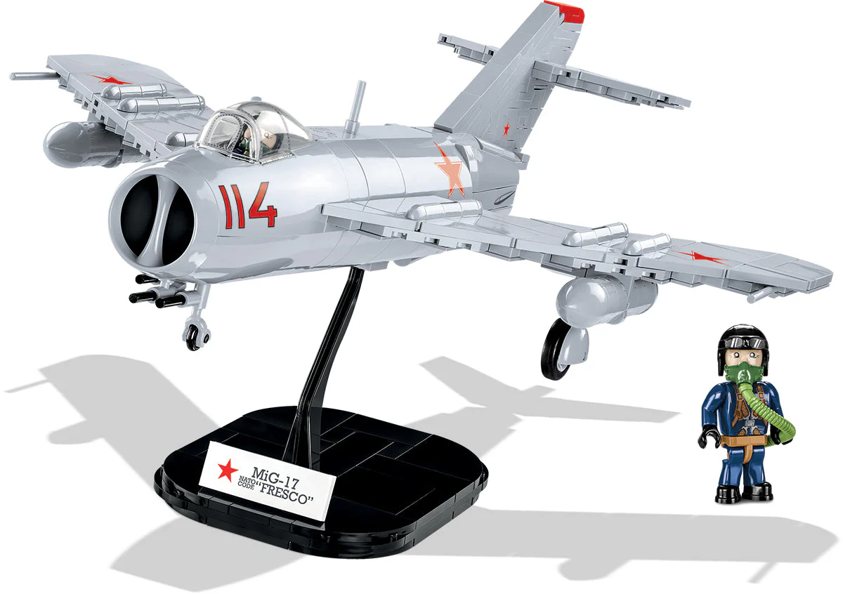MIG-17 "Fresco" brick plane model - COBI 5823 - 568 bricks - Image 4