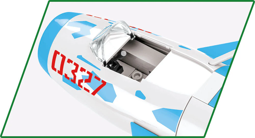 MIG-17 NATO 'FRESCO' brick plane model - COBI 2424 - 577 bricks - Image 6