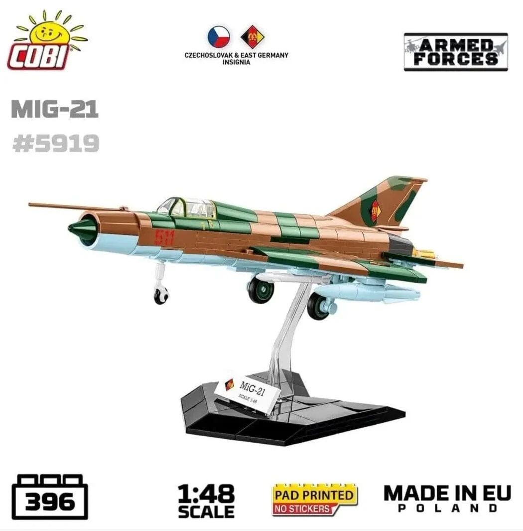 MIG-21 brick plane model - COBI 5919 - 396 bricks - Image 10