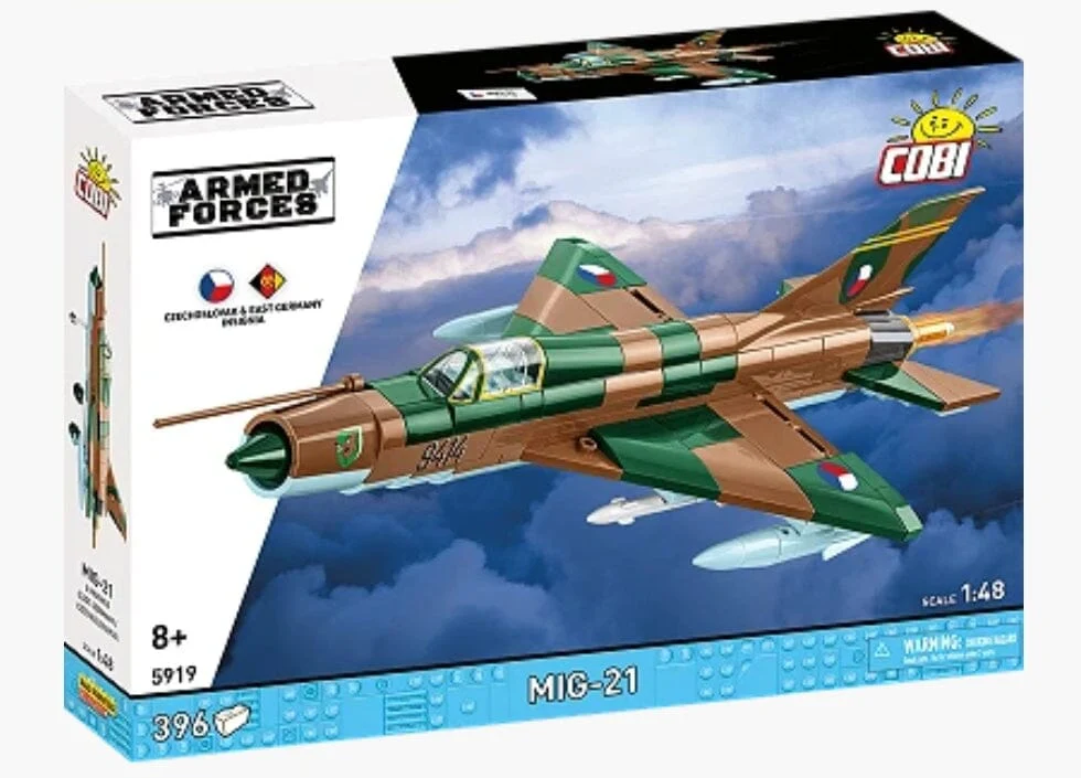 MIG-21 brick plane model - COBI 5919 - 396 bricks - Image 2