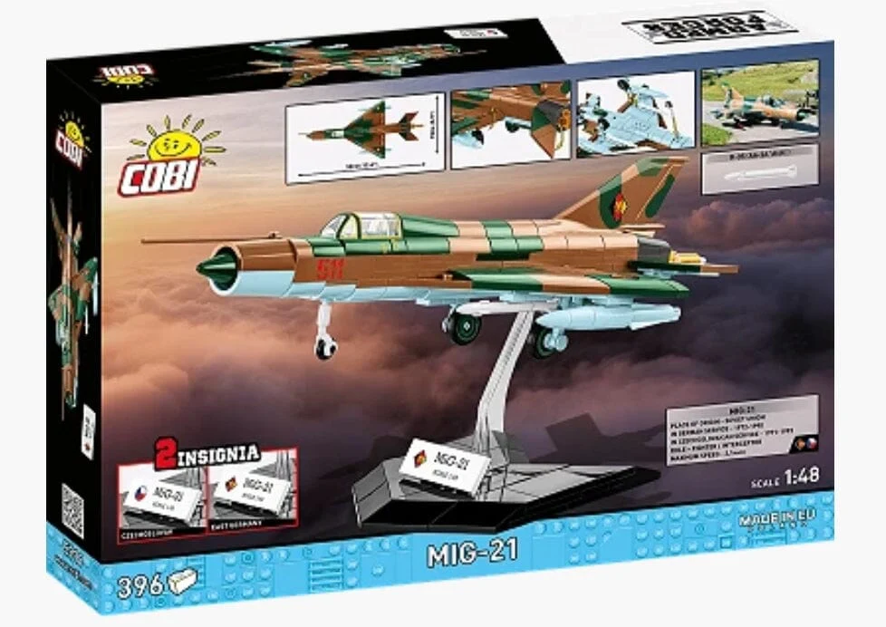 MIG-21 brick plane model - COBI 5919 - 396 bricks - Image 3
