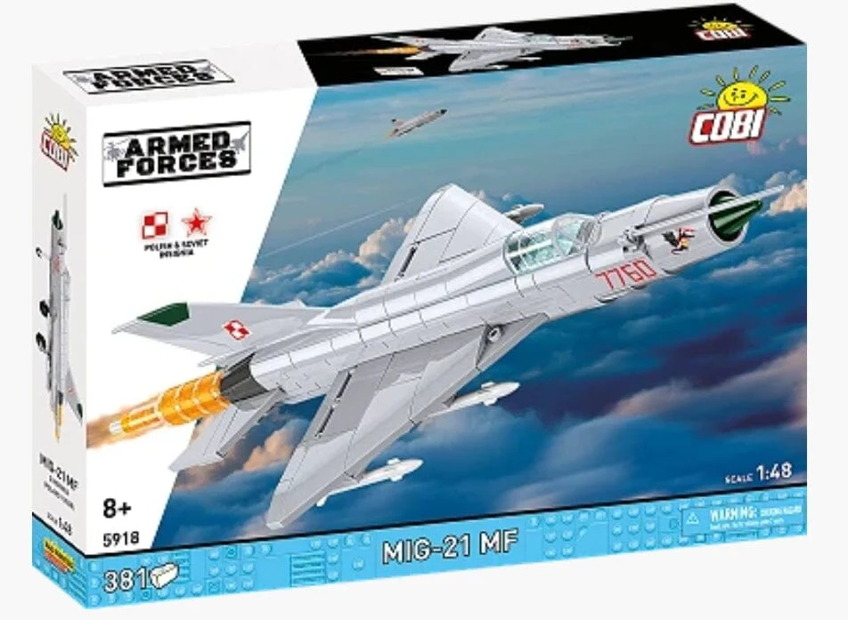 MIG-21 MF brick plane model - COBI 5918 - 381 bricks - Image 2