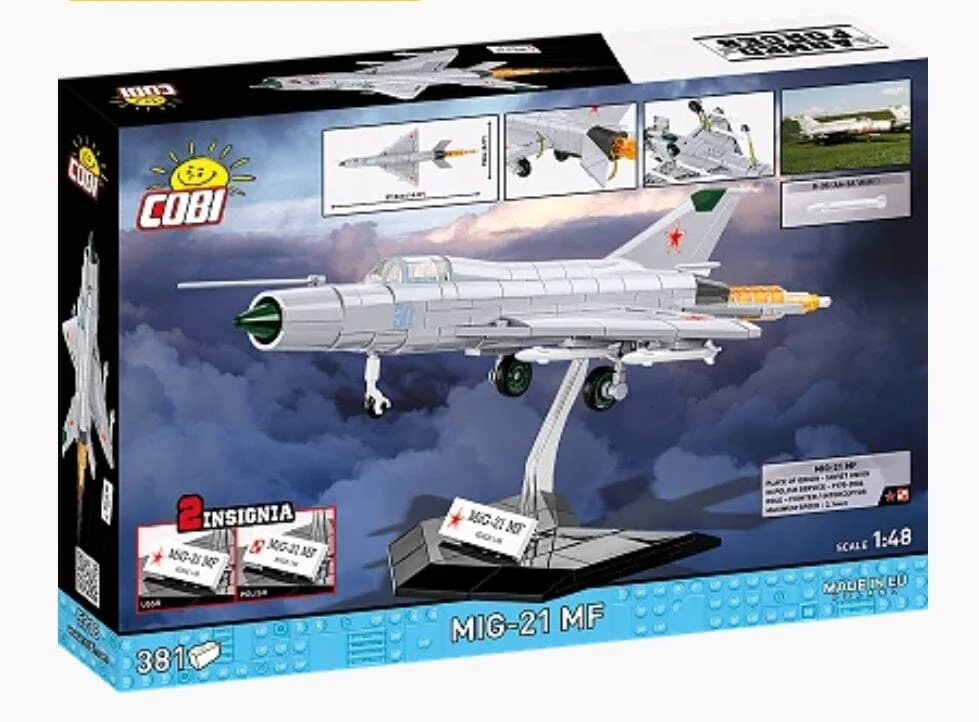 MIG-21 MF brick plane model - COBI 5918 - 381 bricks - Image 3