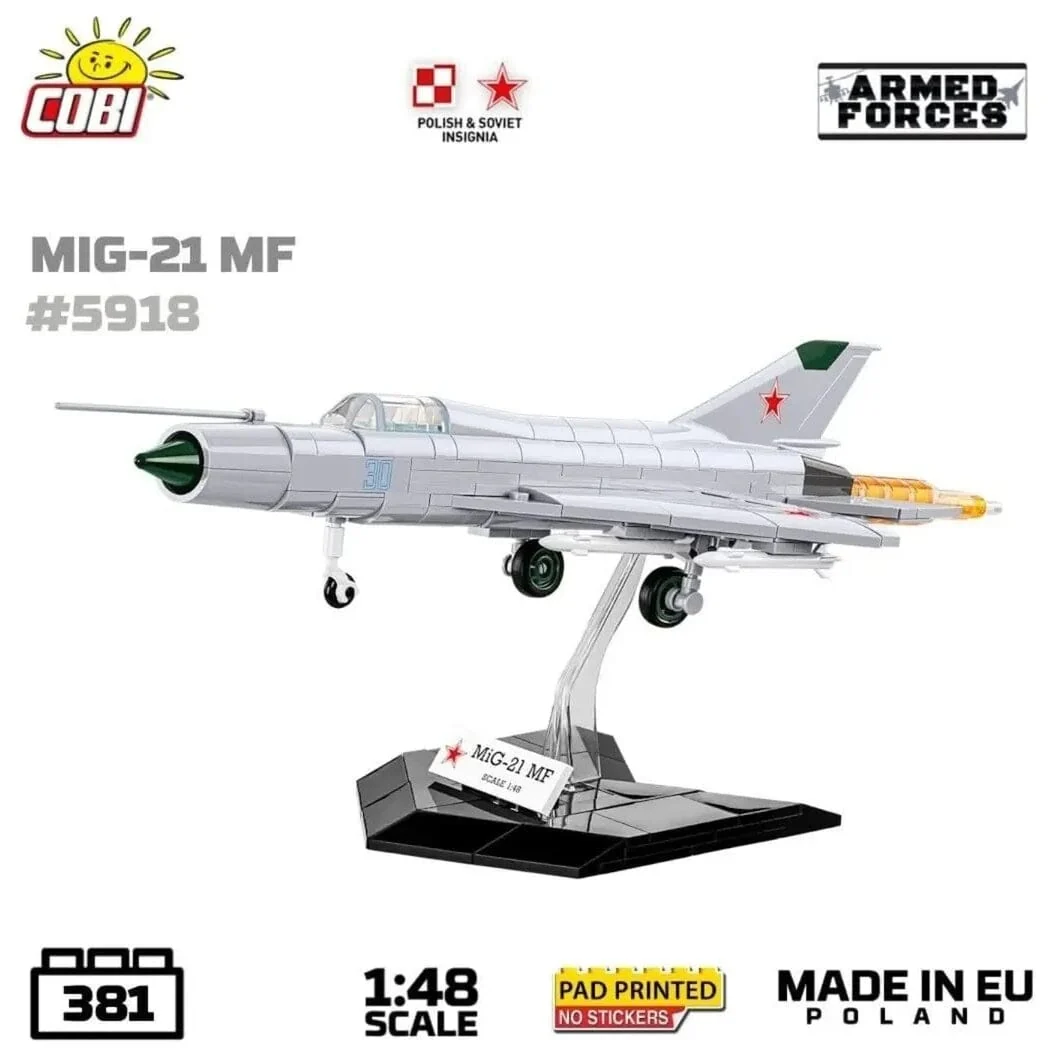 MIG-21 MF brick plane model - COBI 5918 - 381 bricks - Image 9