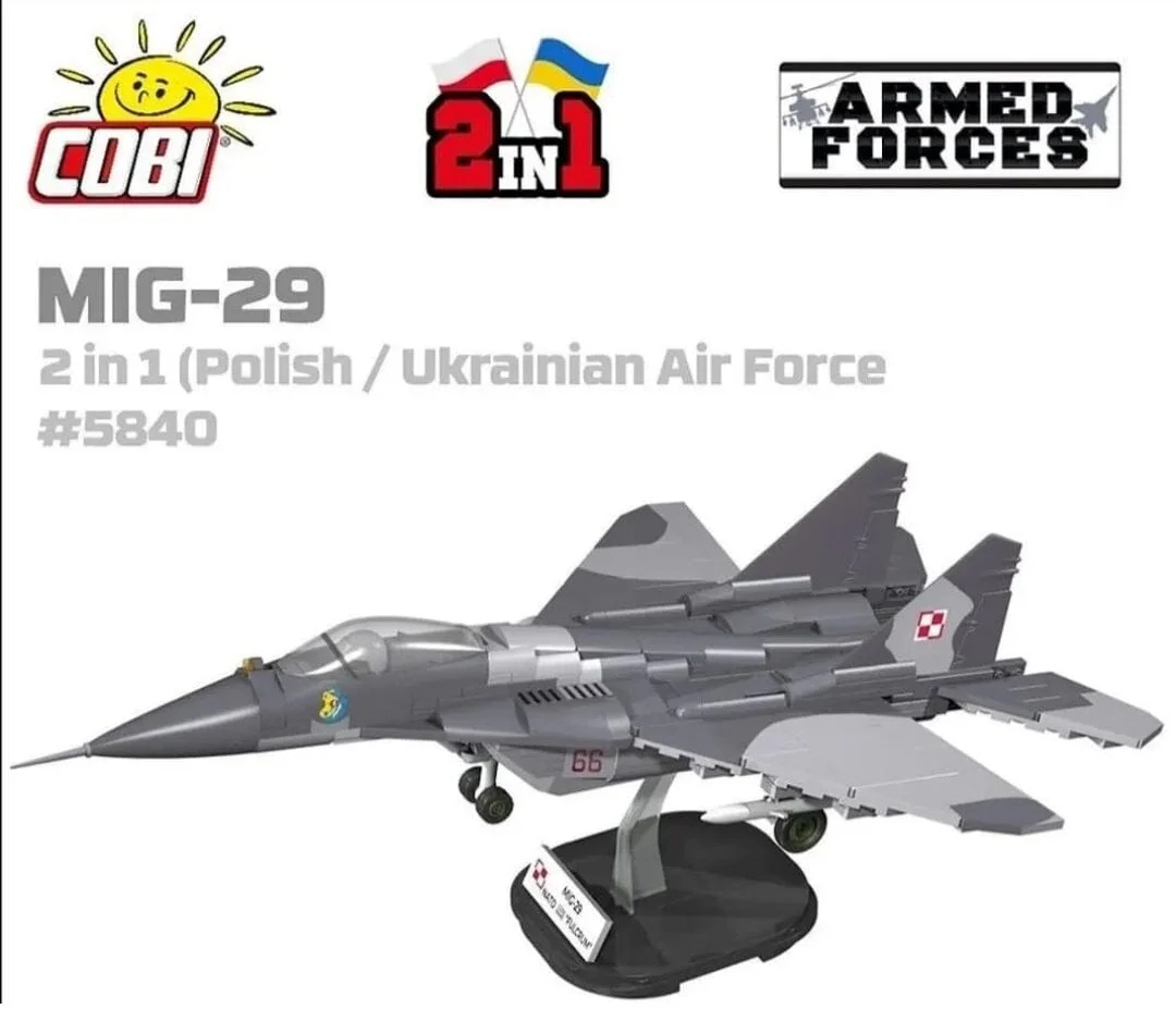 MIG 29 brick plane model - COBI 5840 - 590 bricks - Image 3