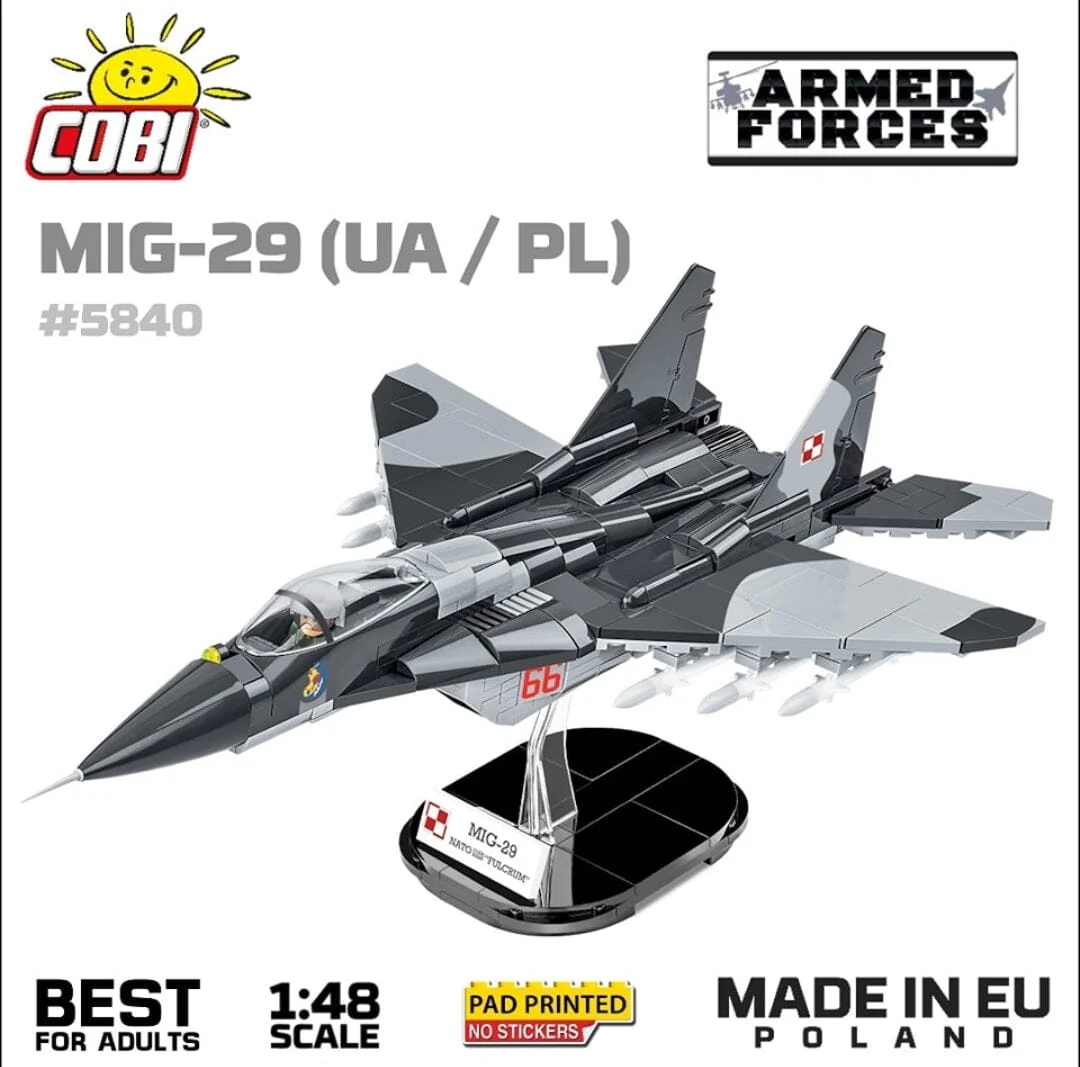 MIG 29 brick plane model - COBI 5840 - 590 bricks - Image 4